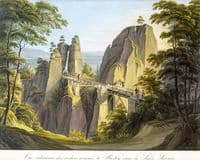 The new wooden bridge