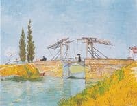 The Langlois Bridge with a Lady with an Umbrella