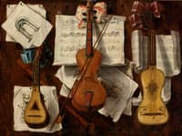 Still life of musical instruments