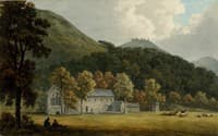 View of the Abbey of the Vale of Crucis, near Llangollen