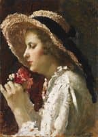 Girl with Flowers