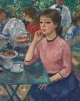 Young girl in the cafe