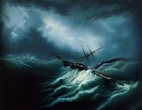 Hurricane on the North Sea