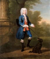 Unknown Man with a Dog (possibly Mr. Kirkham)