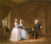 John, 2nd Duke of Montagu, with His Wife Lady Mary Churchill and His Daughter Lady Mary Montagu
