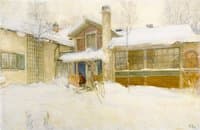 My country cottage in winter, Sunborn
