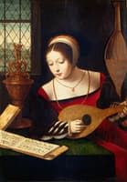 Mary Magdalena with lute