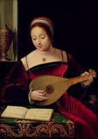Mary Magdalene with lute