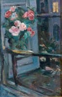 Bouquet De Fleurs Devant Le Fenetre