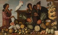 East Indian market stall