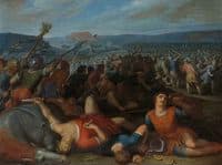 Batavians Defeating Romans on the Rhine