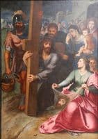 The meeting of Christ and St. Veronica