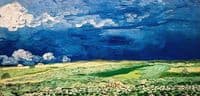 Wheatfields under a Clouded Sky