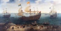 The Amsterdam fourmaster ‘De Hollandse Tuyn’ and other ships on their return from Brazil
