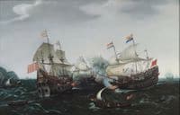 Skirmish between Dutch and British Warships