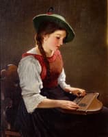 Zitherspielerin