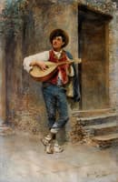 A young lute player