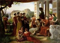 Horace delivering the Odes to Augustus
