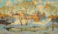 Russian Monastery in Winter