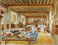 Le Salon Bleu du Château de Ste Mesme