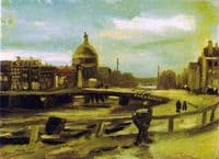 View on the Singel in Amsterdam