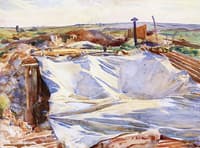 A Tarpaulin over a Dug-out, Ransart