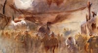 Meeting of British and American Troops