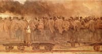 American Troops Going up the Line (sketch)