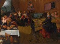 A Banquet Scene, An Allegory on Love and Lust