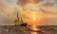 Ships at Sunset