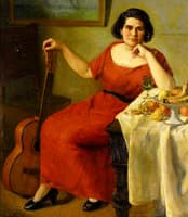 Mujer con guitarra