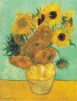 Vase with Twelve Sunflowers