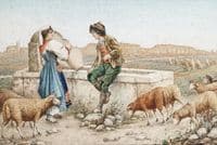 Flirting by the well