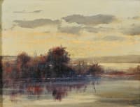 The lake at twilight