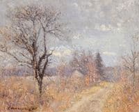Road through a Field in October