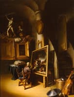 An Artist in His Studio