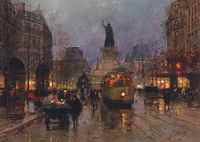 A Flower Seller in the Place de la Republique, Paris