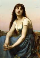Girl with lute