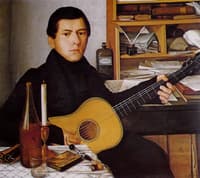 Portrait of Young Man With Guitar