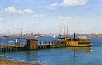 View of New York Harbor from Bedlowe Island
