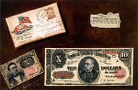 A Soldier's Letter and Money: a Trompe l'Oeil