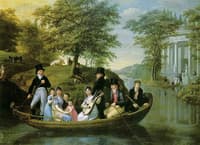 Die familie Copenrath beieiner Kahnpartie