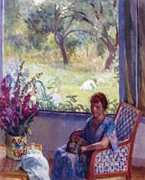 Seated Woman with Cat