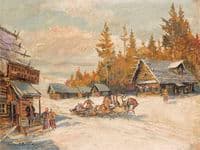 Winter Scene with Troika