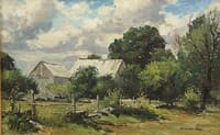 Farmhouse with Fence