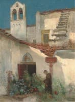 In the monastery garden, Fiesole