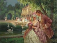 Baroque Genre Scene - Society in the Park