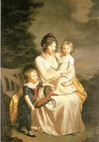 Portrait of Henriette von Heintze with her children