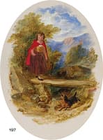 Little Girl on Bridge with Scottie Dog