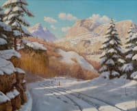 Winter Day in the Mountains
